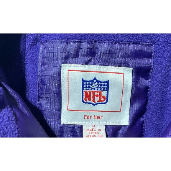 Minnesota Vikings Coat Youth Medium NFL Football Girls (excellent Shape) - Picture 2 of 4